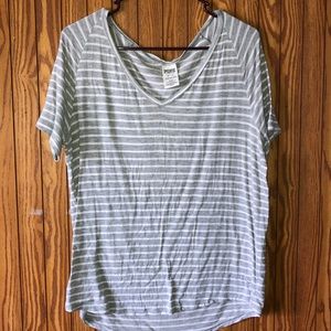 Pink stripped tshirt